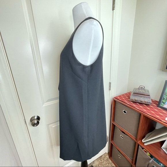 Chelsea28 Black Crepe Side Ruffle Sleeve Sheath Dress - Picture 9 of 17